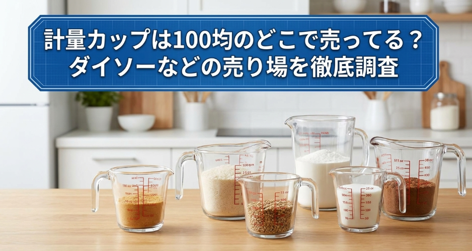 100均　計量カップ　どこに売ってる