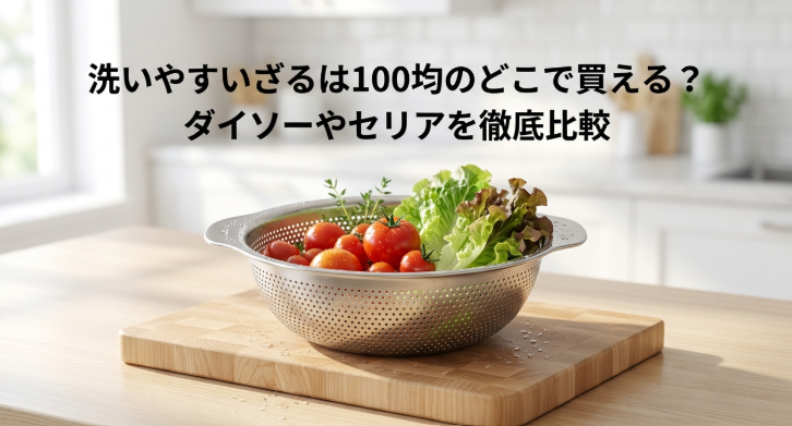 ざる　１００均　どこに売ってる